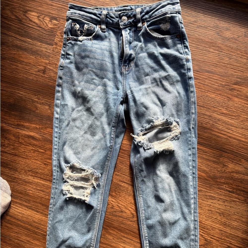 American Eagle Outfitters Distressed Mom Jeans